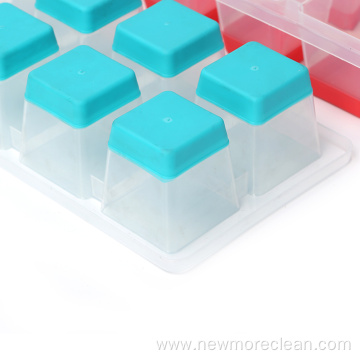 Easy-Release TPR & Flexible 8-Square Ice Cube Tray